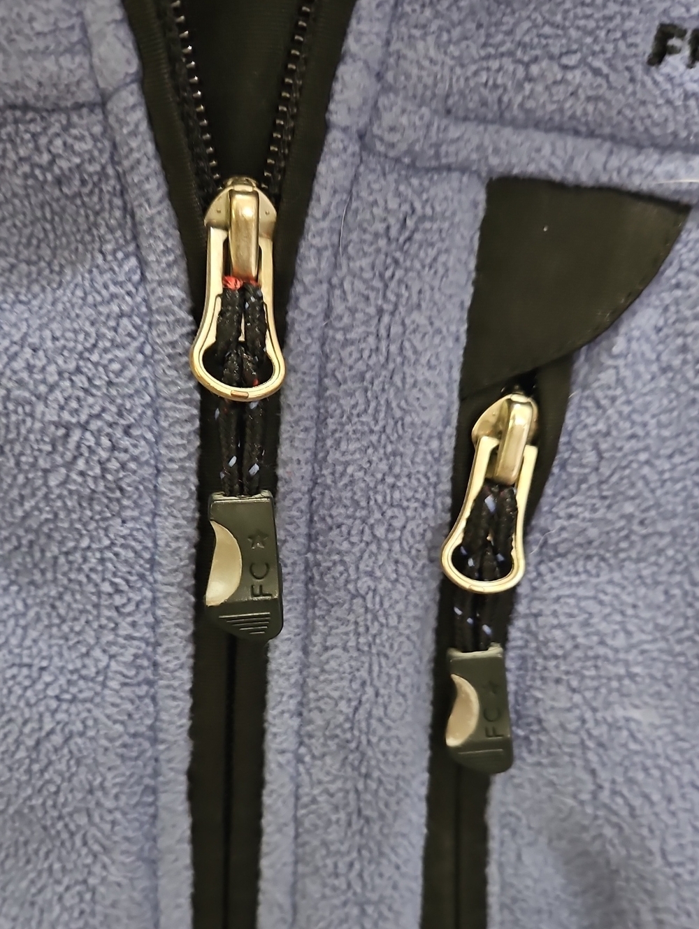 Free Country Purple Hooded Fleece Black Trim Jacket Sz Med - Picture 5 of 9